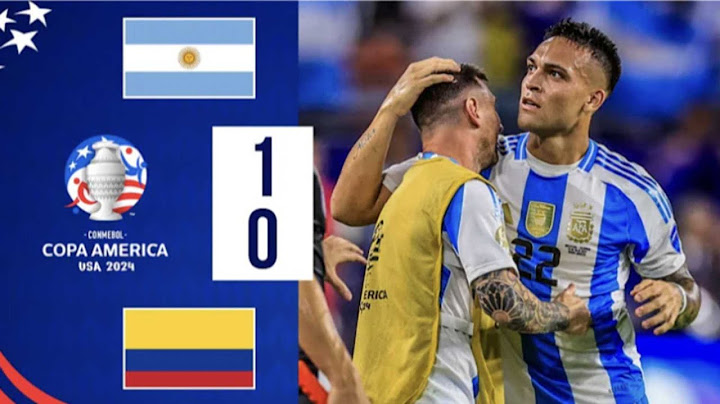 ARGENTINA🇦🇷 vs COLOMBIA🇨🇴 1-0 | RESUMEN | FINAL | Copa America 2024