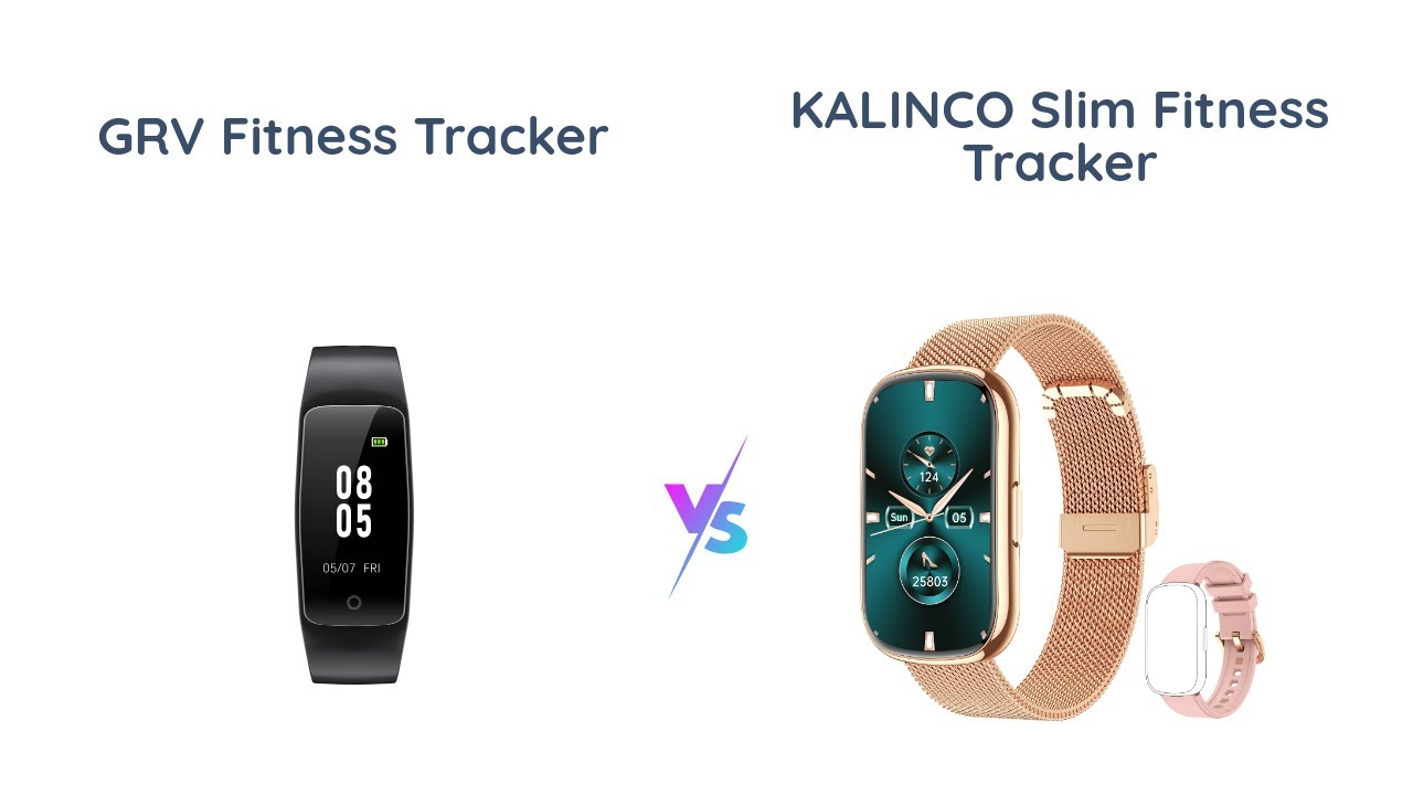 Fitness Tracker Comparison GRV NonBluetooth vs KALINCO Slim YouTube