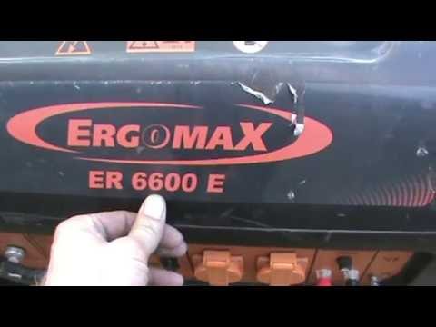 Генератор Бензиновый ERGOMAX ER6600 E Обзор