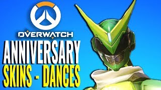 All Anniversary Skins & Every Dancing Emotes [Overwatch]