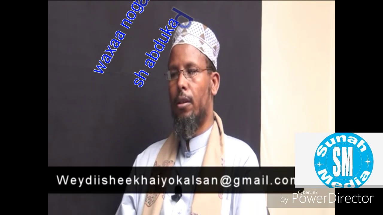 khudba siro mabanan tahay 
waxaa noga jawabaya sh abdukadir boobe