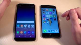 Samsung Galaxy A6 2018 vs iPhone 6S - YouTube