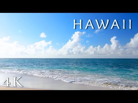 ハワイの青い海と波の音でリラックス (4K)