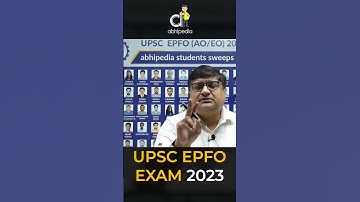 UPSC EPFO 2023 Preparation By Abhipedia