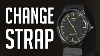 How to Change band on Casio MQ-24 Watch