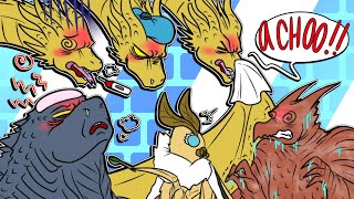 Godzilla King Ghidorah & Mohtra's SUS Sickness (Godzilla X Kong Comic Dub)