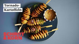 Tornado-Kartoffeln Jahrmarkts-Snack Schrotkorn Rezept