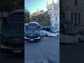 Bus on the streets of Madrid, Spain