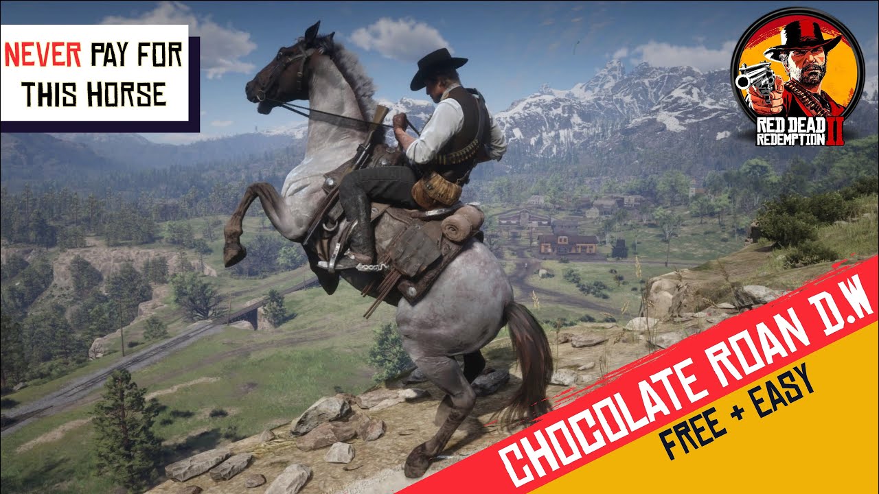 Red Dead Redemption 2 - Cavalo Warmblood Holandês Ruano Chocolate RDR2