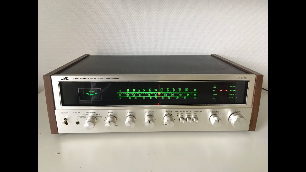JVC VR 5505L Stereo Receiver Amplificateur Tuner YouTube