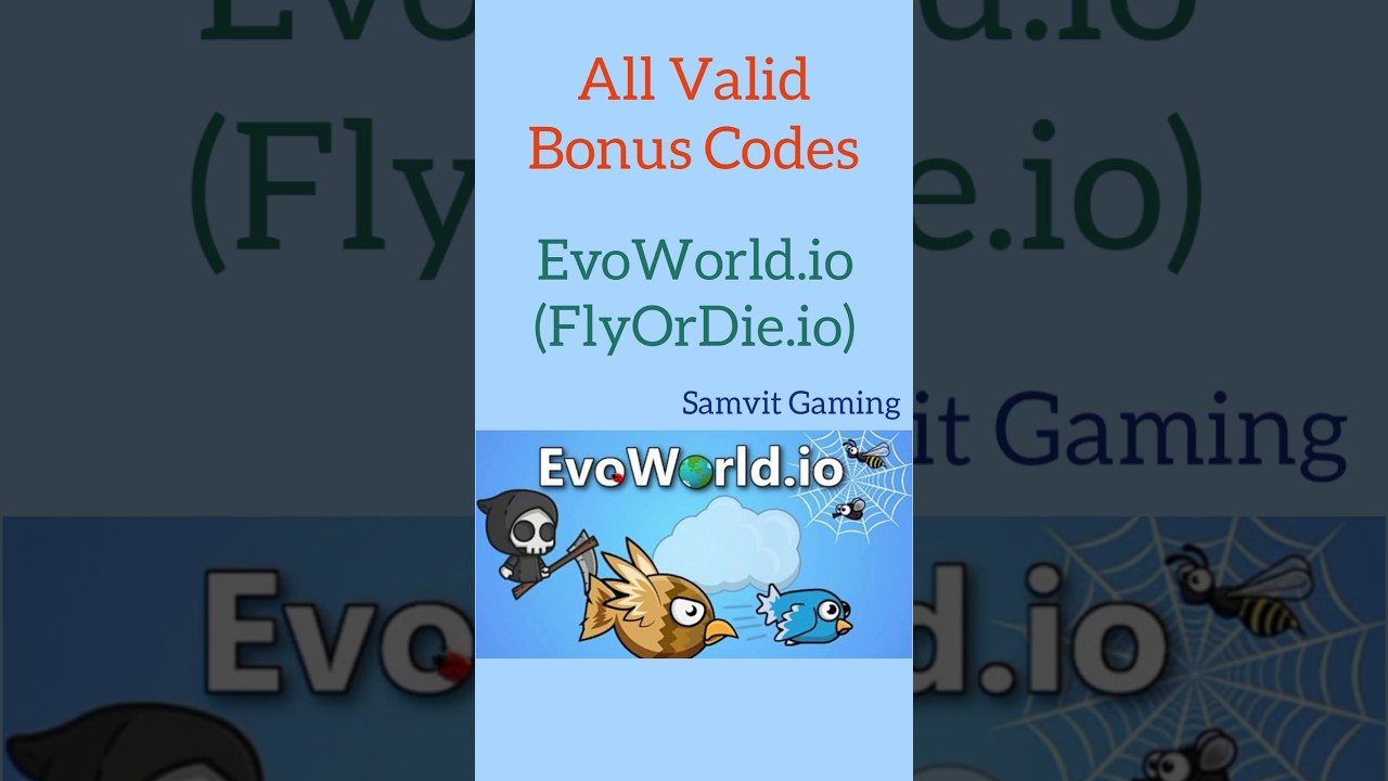 All Valid EXP Bonus Codes in EvoWorld.io (FlyOrDie.io) Game #evoworld # flyordie #games #shorts 
