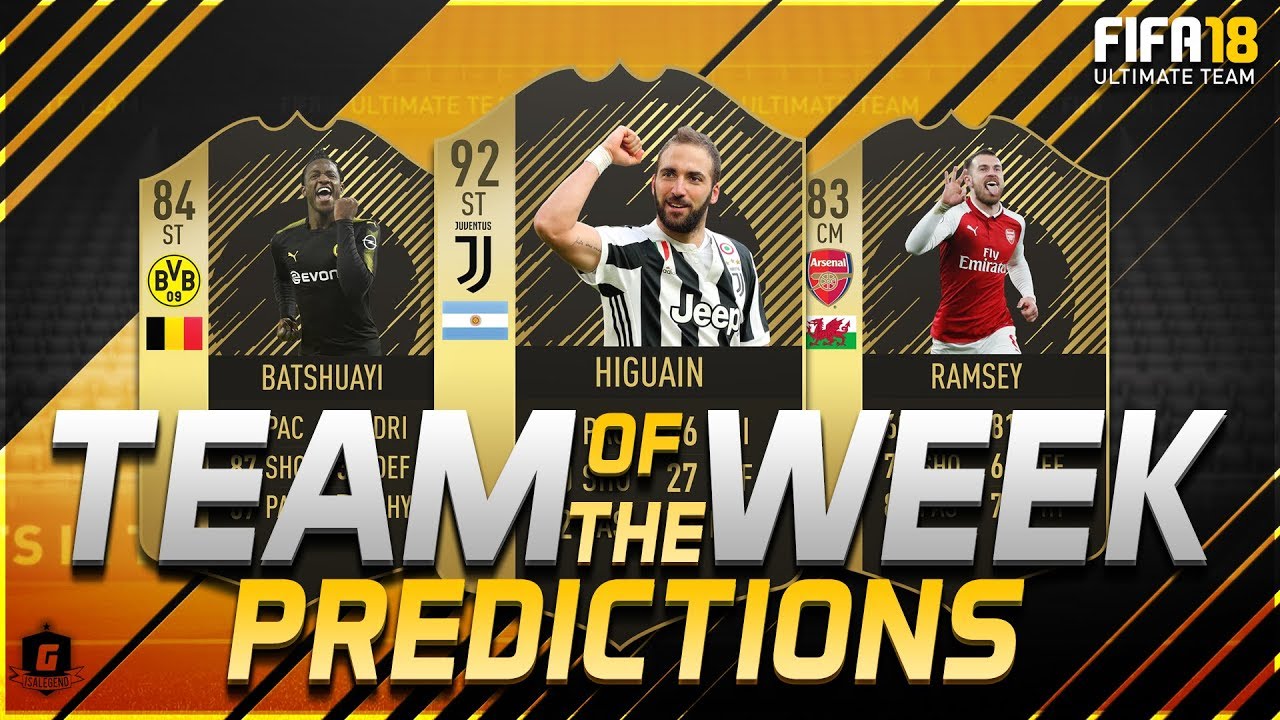 FIFA 18 TOTW 21 Predictions FT SIF Higuain, IF Ramsey, SIF Batshauyi
