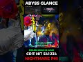 ONCE HUMAN NIGHTMARE PHI KAM ABYSS GLANCE CRIT HIT 541K🥶#oncehuman