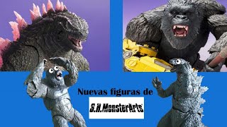 La reacción de Godzilla y Kong de las nuevas figuras de sh monsterarts 2024