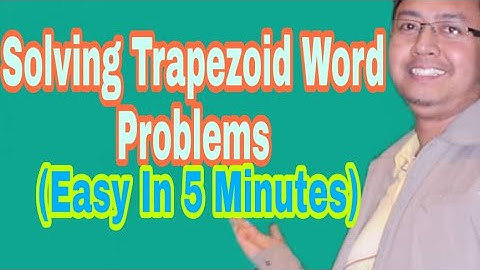 Trapezoid Word Problems || Solving Trapezoid Word Problems (Quadrilaterals)