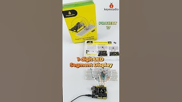 🐞Arduino Super Learning Kit:1-digit LED Segment Display#shorts #keyestudio #arduino #stem #kit #diy