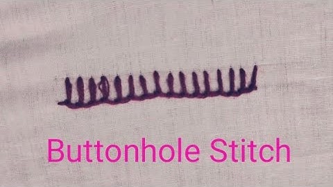 Buttonhole Stitch in Tamil | basic Embroidery stitches for beginners
