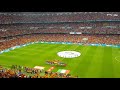 Himno de España en el Santiago Bernabéu