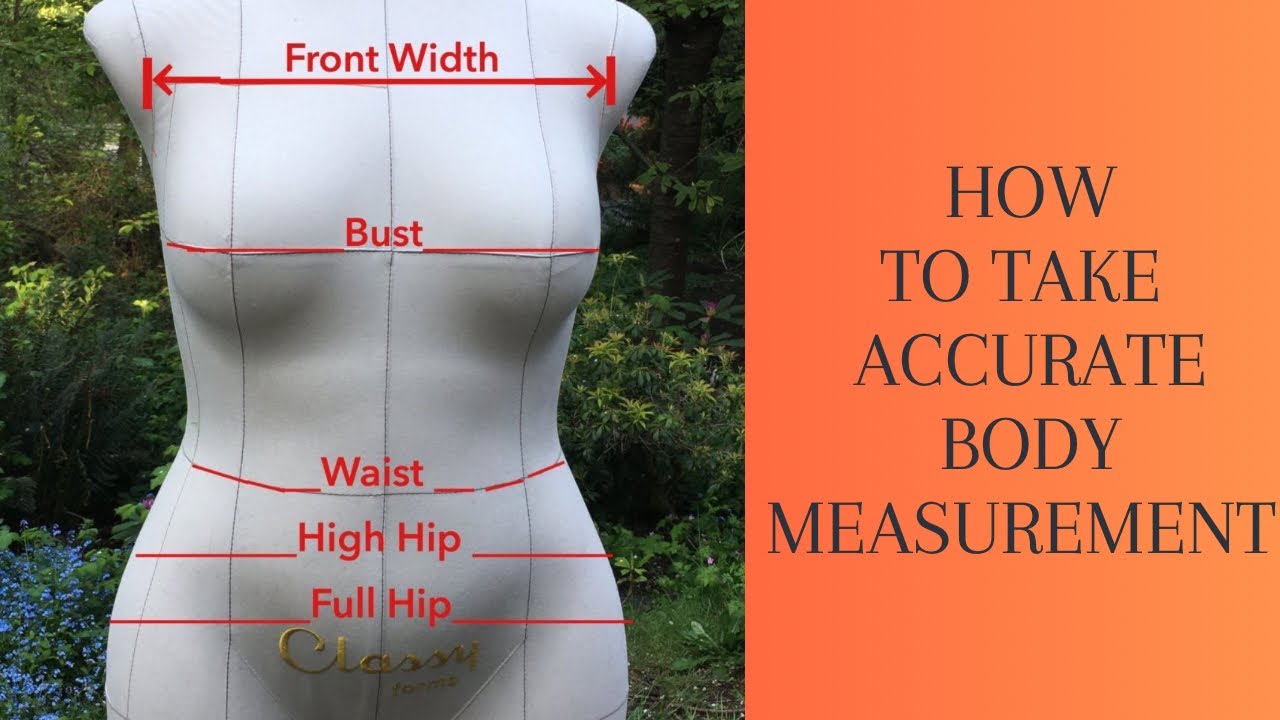 How to take Accurate Full Body Measurements | Beginners Sewing