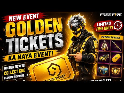 Free Fire Golden Tickets voting: mission kaise complete? by Bunny Army .1Million views.4 hour ago