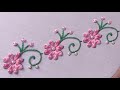 Simple Floral Border for Dress/Kurti | Hand Embroidery Work