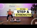 45 Minutes STEP and STRENGTH - Step aerobics with Weights at home