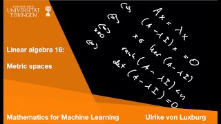 (A) Linear algebra 16: Metric spaces