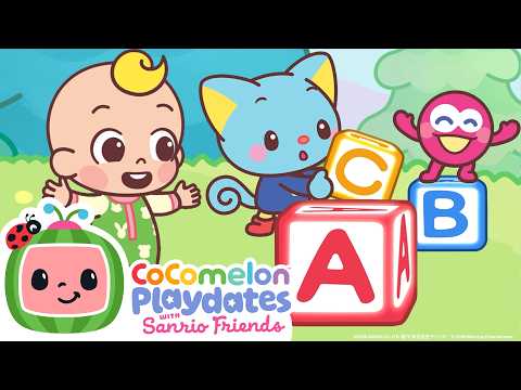 ABCのうた 🔤 🎶 アルファベットをおぼえよう！ | ココメロン | CoComelon Playdates with Sanrio Friends