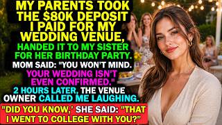 My Parents Forged My Signature to Steal My Wedding Deposit for My Sister — the Venue Owner Was...