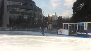 Ice skating in Tokyo Midtown 2014