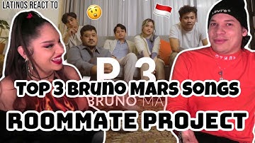 MIND BLOWING! Latinos react to Top 3 Of Bruno Mars | Roommate Project x Idgitaf & Barsena