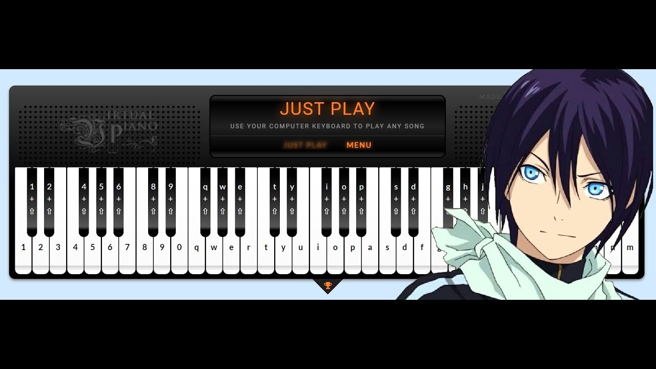 Kyouran Hey Kids Noragami Aragoto Opening Virtual Piano Sheets Youtube