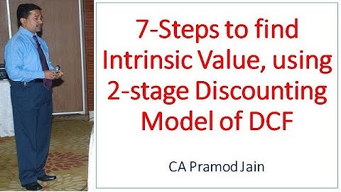 7-Steps to find Intrinsic Value, using 2-stage Discounting Model of DCF I CA Pramod Jain