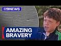 13-year-old hero swims for hours to save his family stranded at sea | 9 News Australia