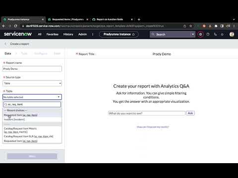 Configuration Functional Field in Report - ServiceNow Community