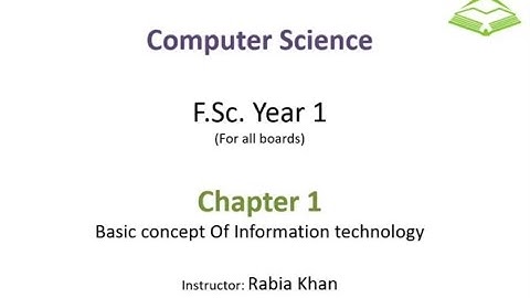 FSc Computer Science Book 1, CH 1, LEC 3 : Input Devices (Keyboard)