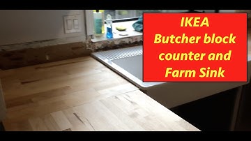 Ikea Butcher Block Install E24