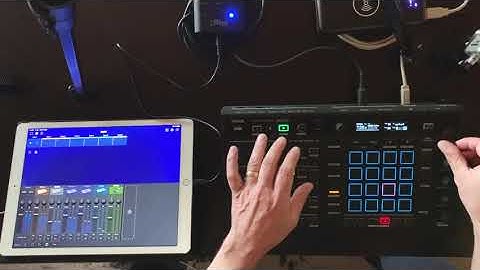Toraiz Squid long live set up using Korg Gadget