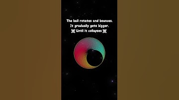 The ball rotates and bounces.☠Until it collapses☠   #funny #space #spacesuccess #art