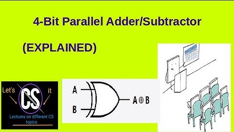 4-bit parallel binary Adder Subtractor