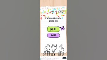 Brain Test Level 283 What is the number above 4 Walkthrough Solution