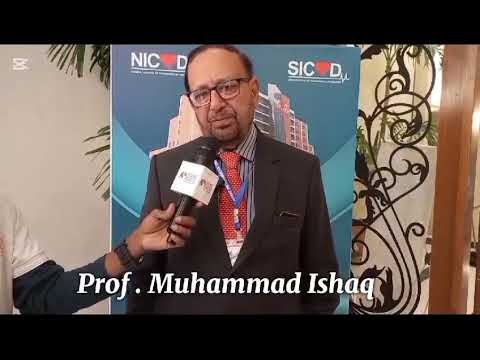 Prof. Muhammad Ishaq giving awareness msg at PC Hotel. at NICVD/SICVD Symposium 2025.