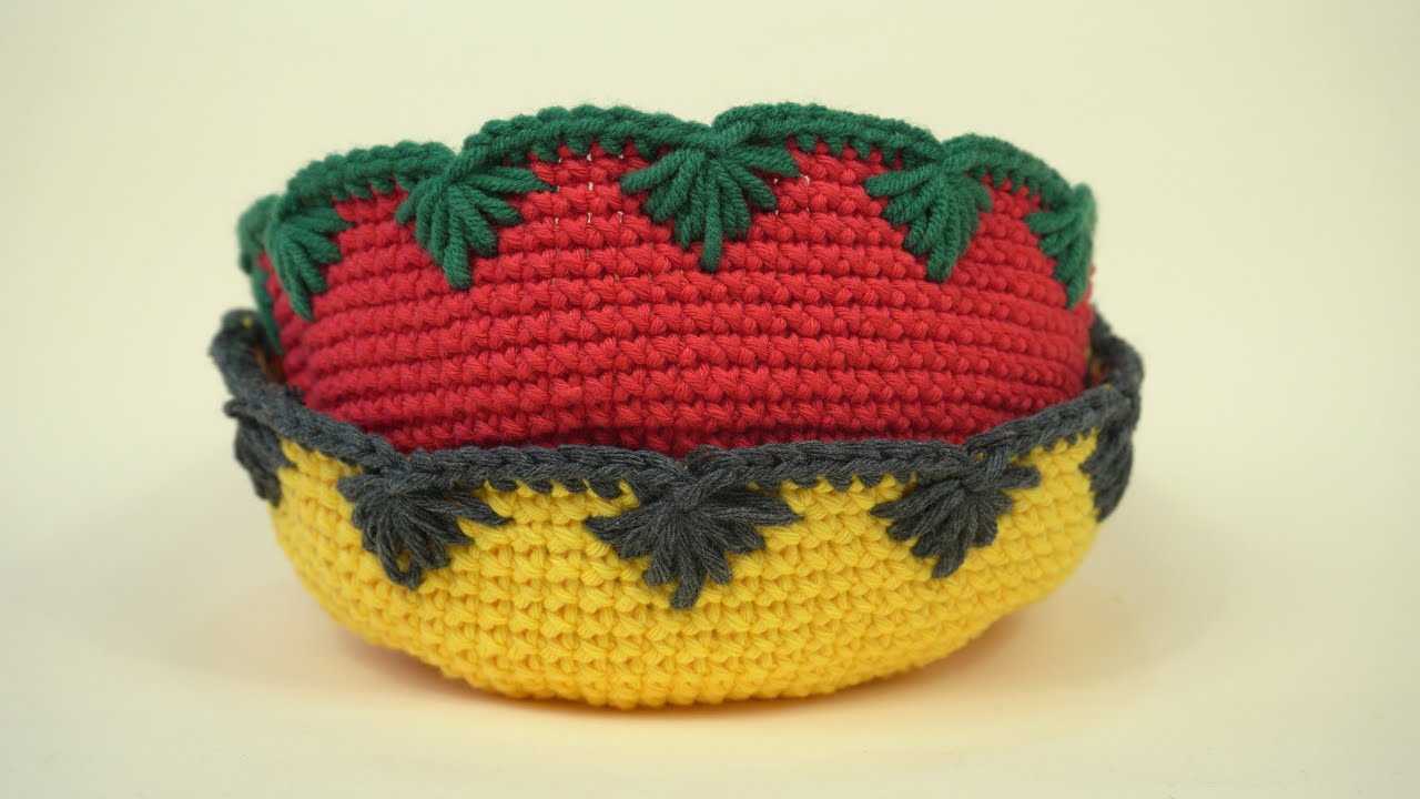 CESTAS NAVIDEÑAS EN CROCHET