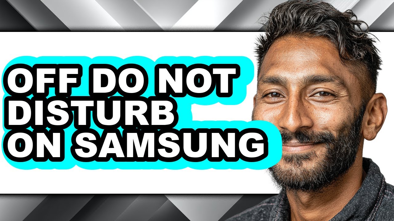 How to Off Do Not Disturb on Samsung (only Way) - YouTube