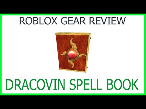 Roblox Gear Review 9 Dracovin Spell Book Youtube - gear roblox book