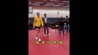 chen yi in Li Ning Eagle Eye 3.0 table tennis shoes