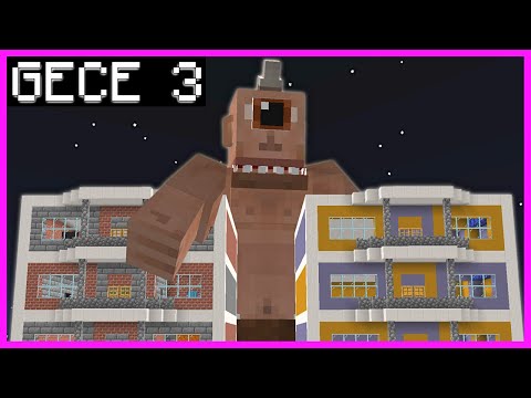 GECE SAAT 3'TE TEPEGÖZÜN EVİNE GİRDİK! 😱 - Minecraft