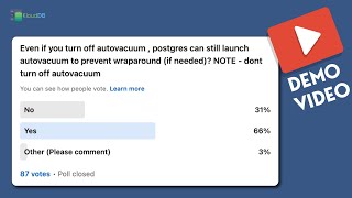 Celebrity Turning off autovacuum disables autovacuum completely ? #postgresql #postgres Profile
