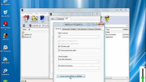 Winrar self extracting archive