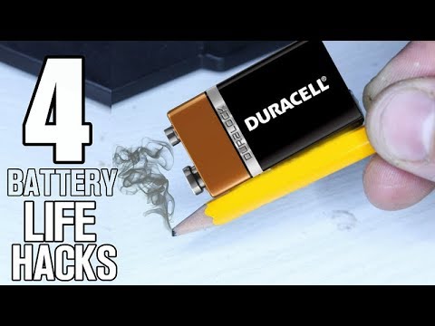 4 Life Hacks Using Batteries - DIY Ideas